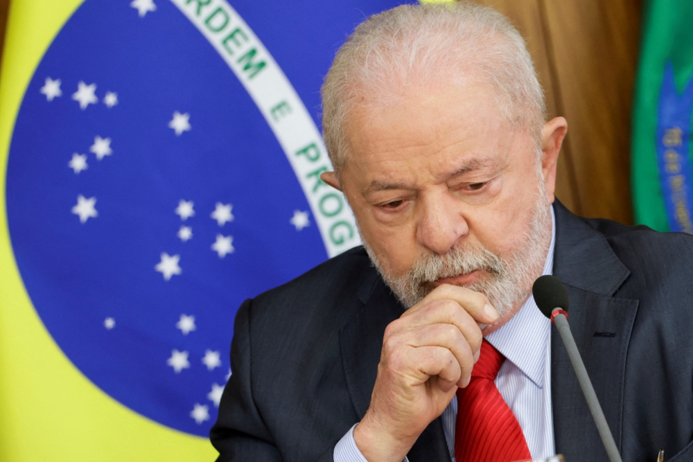 Brazil's President Luiz Inacio Lula da Silva attends a breakfast with journalists at Planalto Palace in Brasilia, January 12, 2023. (REUTERS/Adriano Machado)