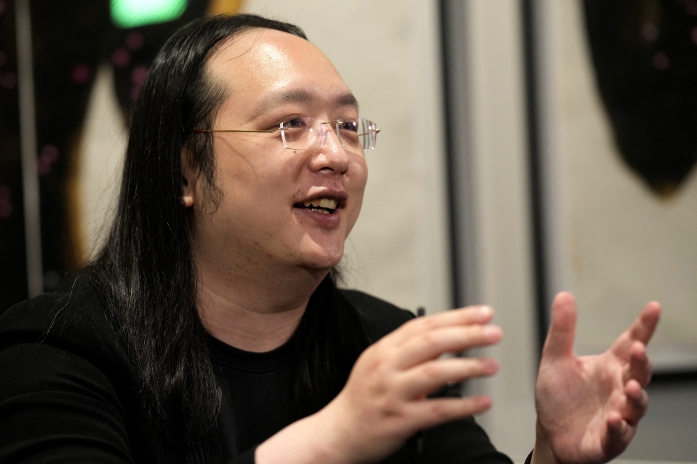 Taiwan's Minister of Digital Affairs Audrey Tang speaks during an interview in Vilnius, Lithuania, January 13, 2023. (REUTERS/Ints Kalnins)