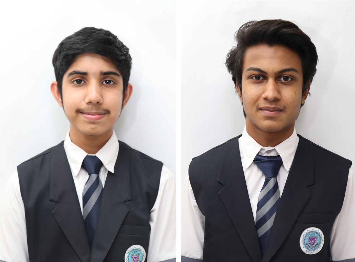 From left: Adithya Ajith Pillai and Ayan Mohammed Najeeb