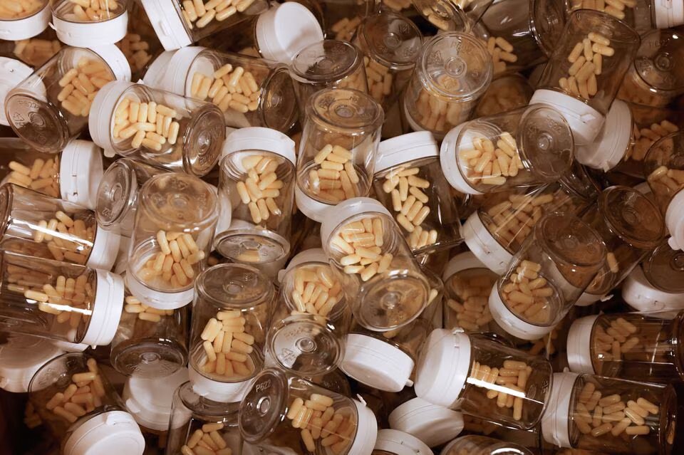 Capsules of amoxicillin are seen at the Delpech pharmacy in Paris, France, on January 9, 2023. File Photo / Reuters
