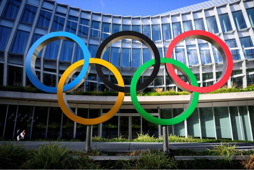 Olympic Rings are pictured in front of The Olympic House, headquarters of the International Olympic Committee (IOC) in Lausanne, Switzerland, September 8, 2022. (Reuters/Laurent Gillieron)