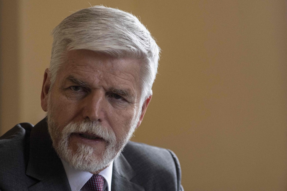 Czech president-elect Petr Pavel is pictured during an interview with AFP on his foreign policy in Prague, Czech Republic, on February 2, 2023. - Former Chief of the General Staff of the Czech Army and retired NATO general, Petr Pavel has beaten billionaire former prime minister in a presidential election run-off on January 28, 2023. (Photo by Michal Cizek / AFP)