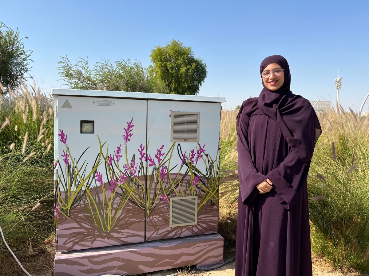 Shaikha Al-Thani, a sophomore at Qatar Foundation partner university Virginia Commonwealth University School of the Arts.
