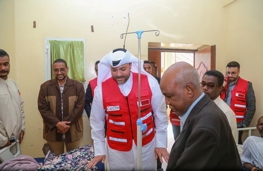 Members of medical convoys dispatched by QRCS to Sudan.