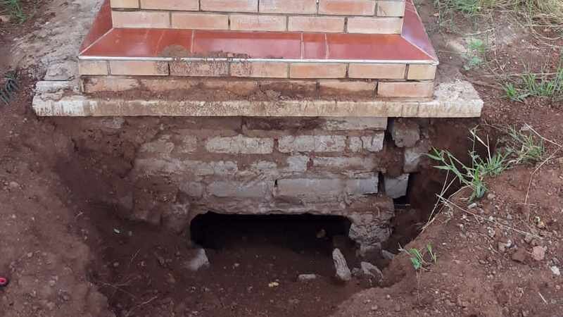 The body of a man who was buried on January 22, was stolen, and the coffin was left. Picture: SAPS