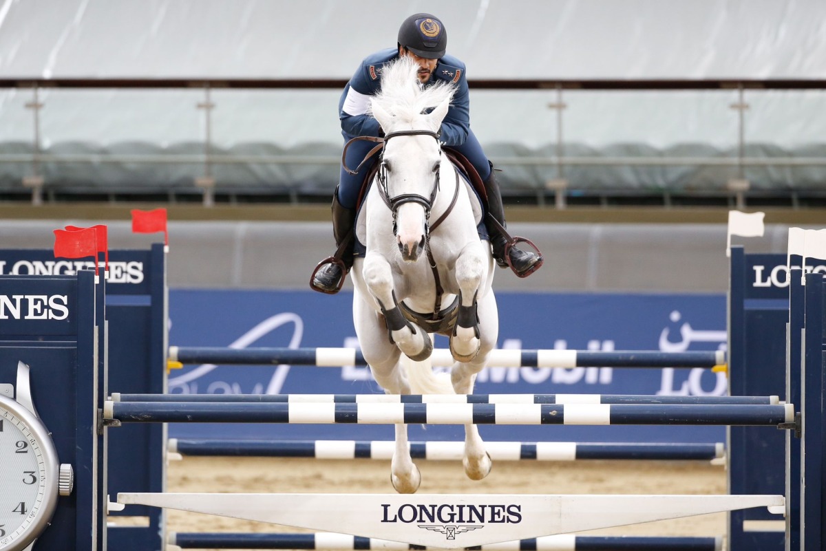 Mohammed Saeed Haidan astride Miss Chili during the Medium Tour event. 