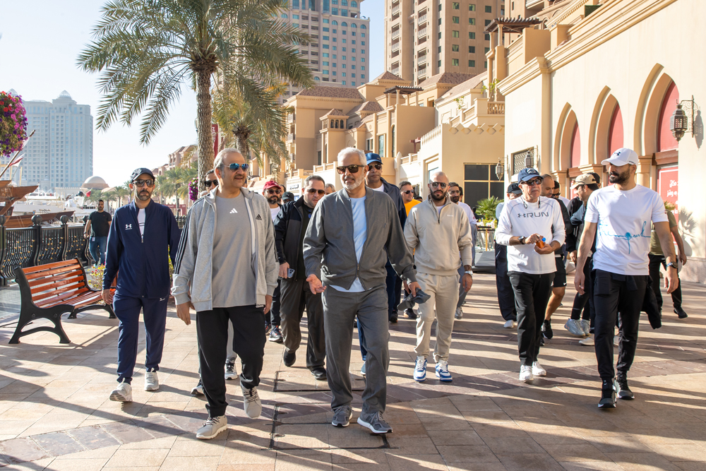 UDC officials and employees take part in the  National Sport Day activities at The Pearl, Gewan Islands.