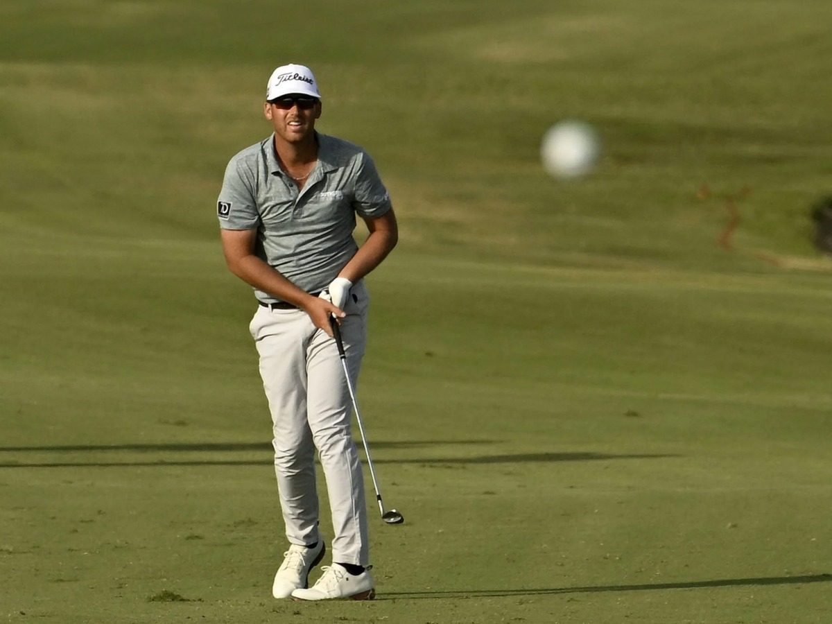 Andy Ogletree during third round yesterday.