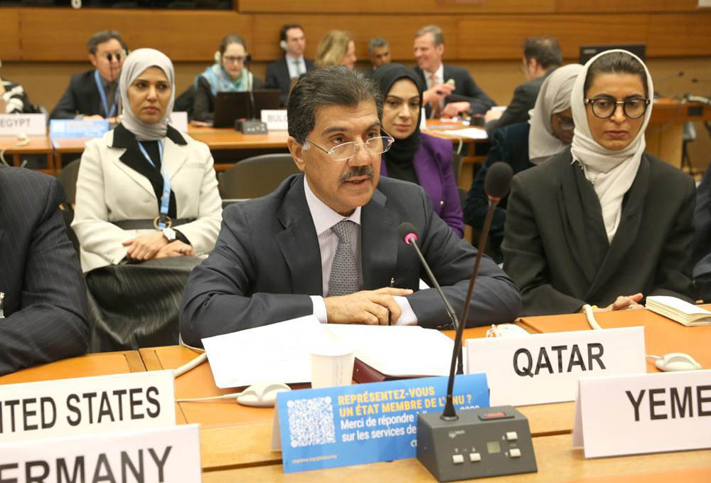 Secretary-General of the Ministry of Foreign Affairs H E Dr. Ahmad Hassan Al Hammadi attending the high-level pledging event on the humanitarian crisis in Yemen, held in Geneva.