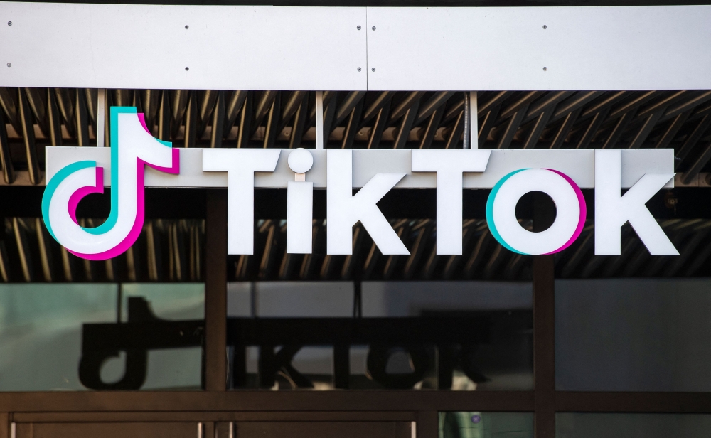 In this file photo taken on November 17, 2020, the TikTok building, in Culver City, California. (Photo by VALERIE MACON / AFP)