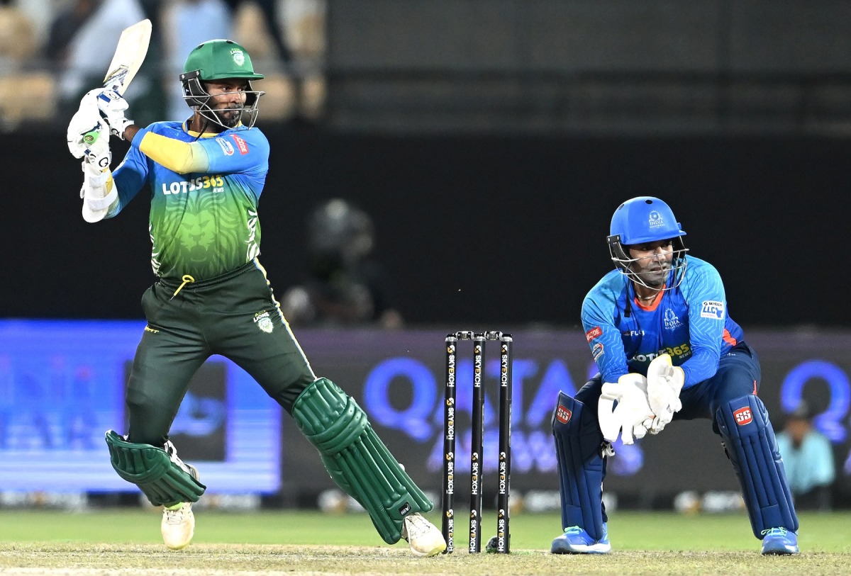 Asia Lions batsman Upul Tharanga in action.