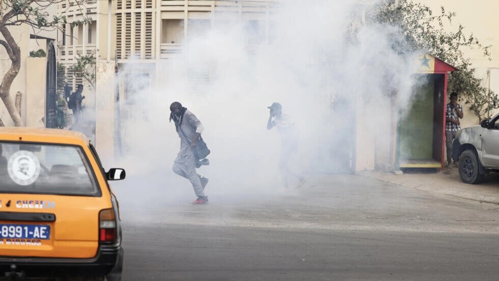 Senegalese youth clashed with security forces outside the politically charged trial of an opposition leader recently.  File photo / AFP