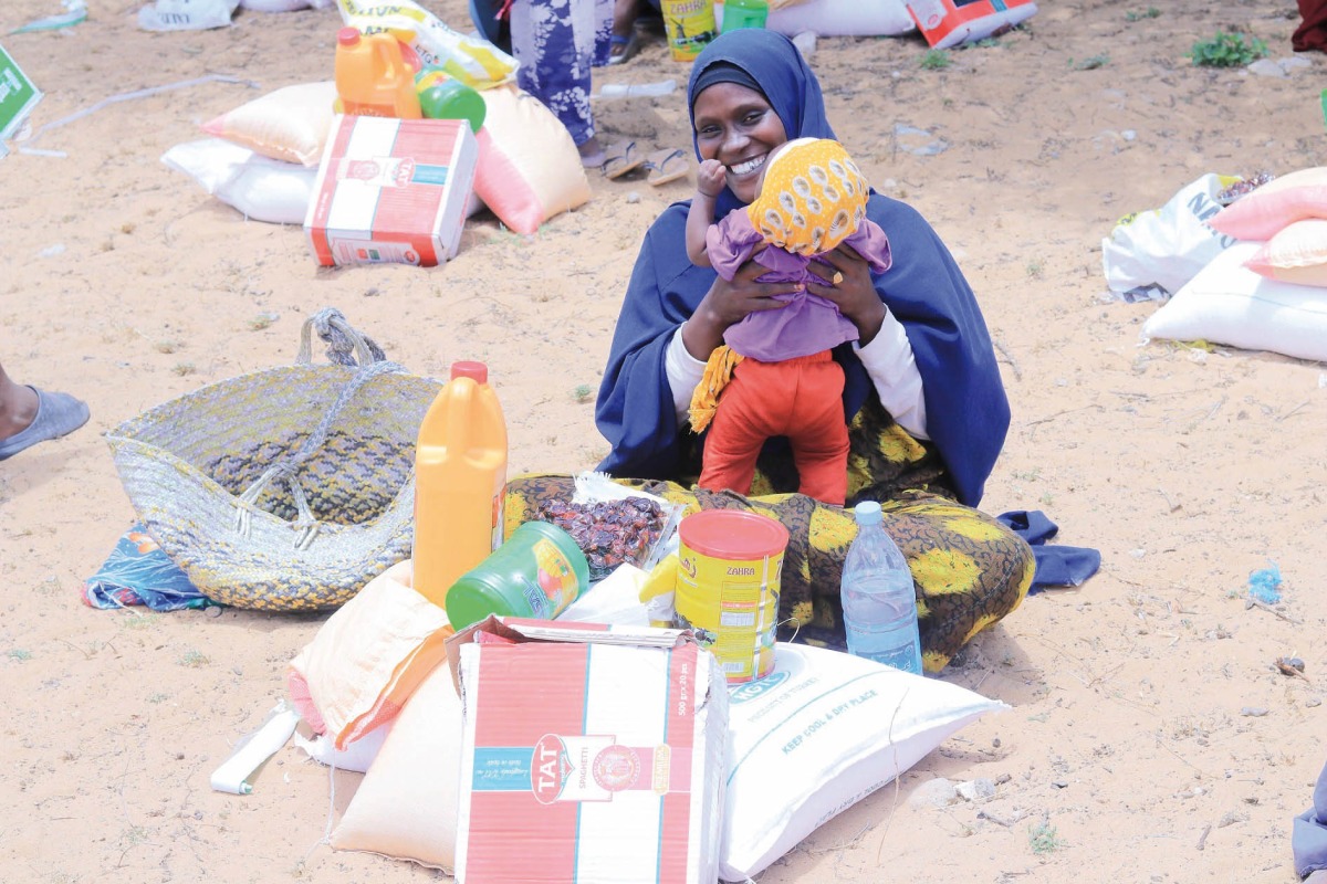 A beneficiary of QRCS Ramadan Iftar programme in Somalia.