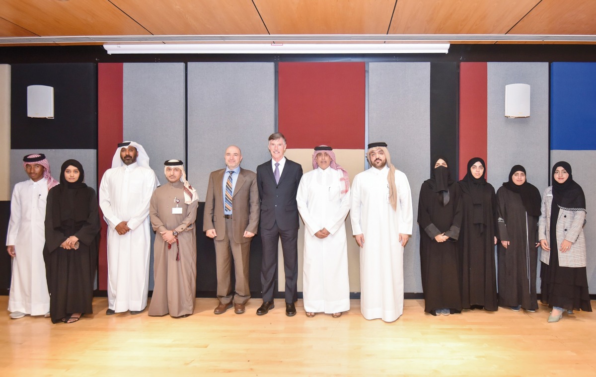 Ashghal and UDST officials at the conclusion of the training programme. 