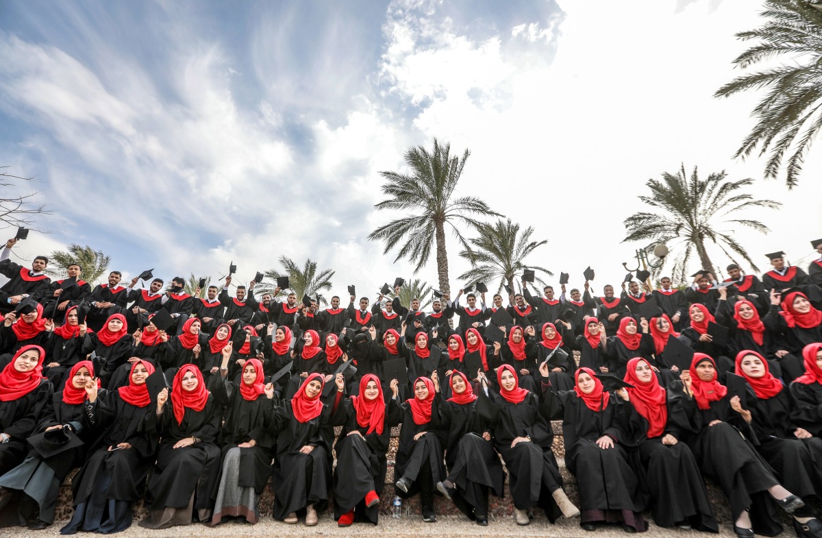 Some of the Education Above All Foundation beneficiaries in Palestine. 