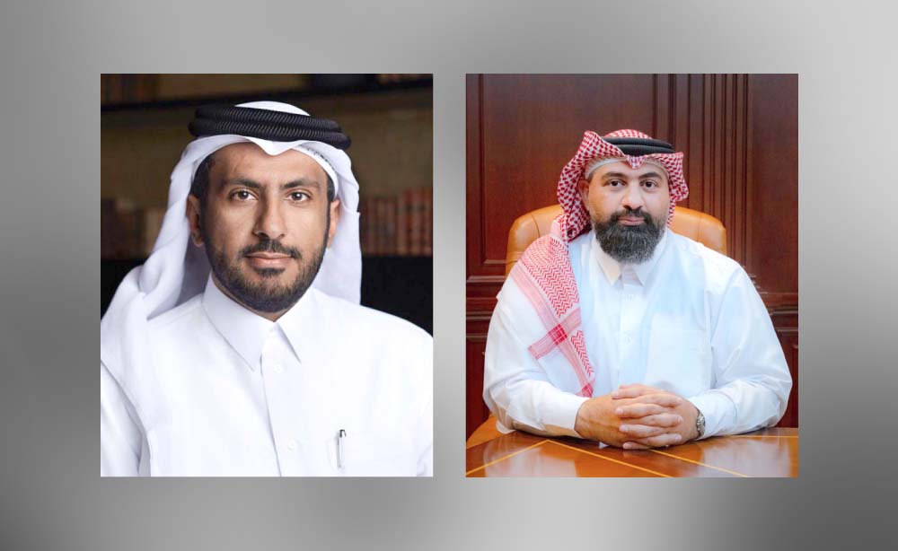 H E Sheikh Faisal bin Thani Al Thani Lesha Bank Chairman, Abdulrahman Totonji Lesha Bank CEO