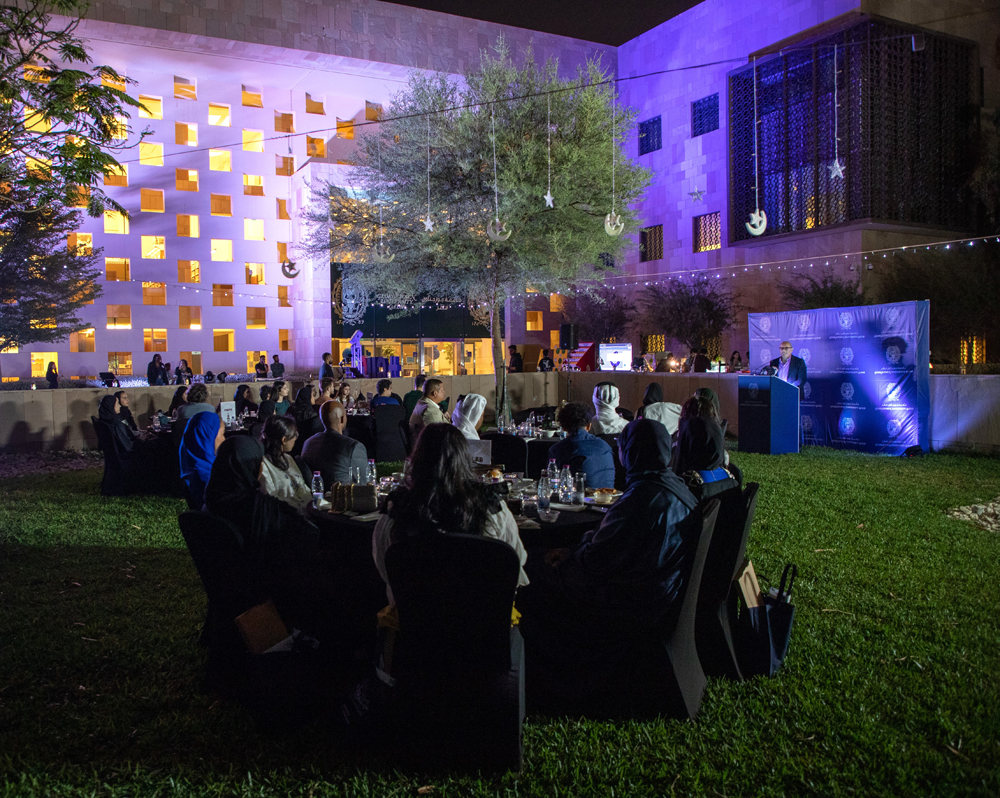 Dean Safwan Masri speaking during the GAAP Day. 