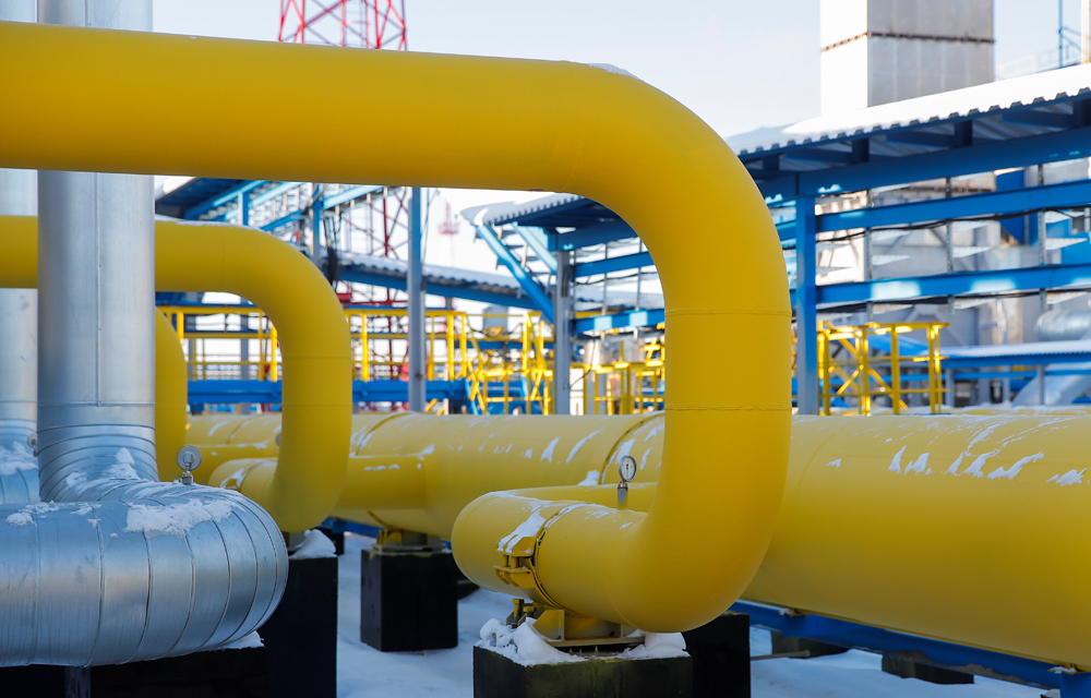 File photo: Gas pipelines are pictured at the Atamanskaya compressor station, facility of Gazprom’s Power Of Siberia project outside the far eastern town of Svobodny, in Amur region, Russia. (QNA)