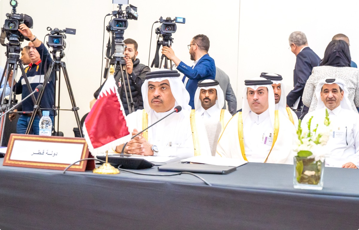 Minister of Finance H E Ali bin Ahmed Al Kuwari participates in the opening session of the Arab Monetary Fund’s joint annual meetings of financial authorities, and the 14th meeting of the Arab Finance Ministers Council in Rabat, Morocco. 