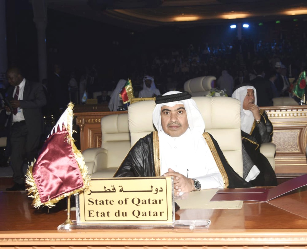 Minister of Finance H E Ali bin Ahmed Al Kuwari attending the official opening ceremony of the Annual Meetings of the Islamic Bank Group in Jeddah, Saudi Arabia.
