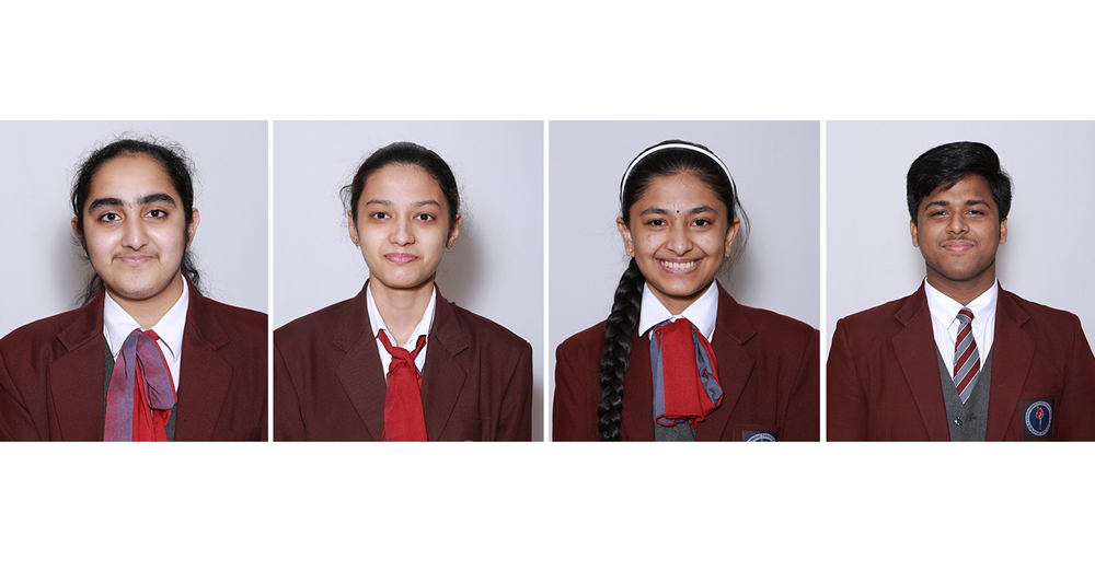 From left: Larissa Tauro, Shirin Bhardwaj, Kavya Vijai, and Alen Renny Varughese