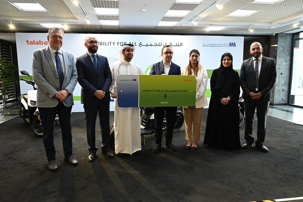 AAB and Talabat officials during the partnership event.