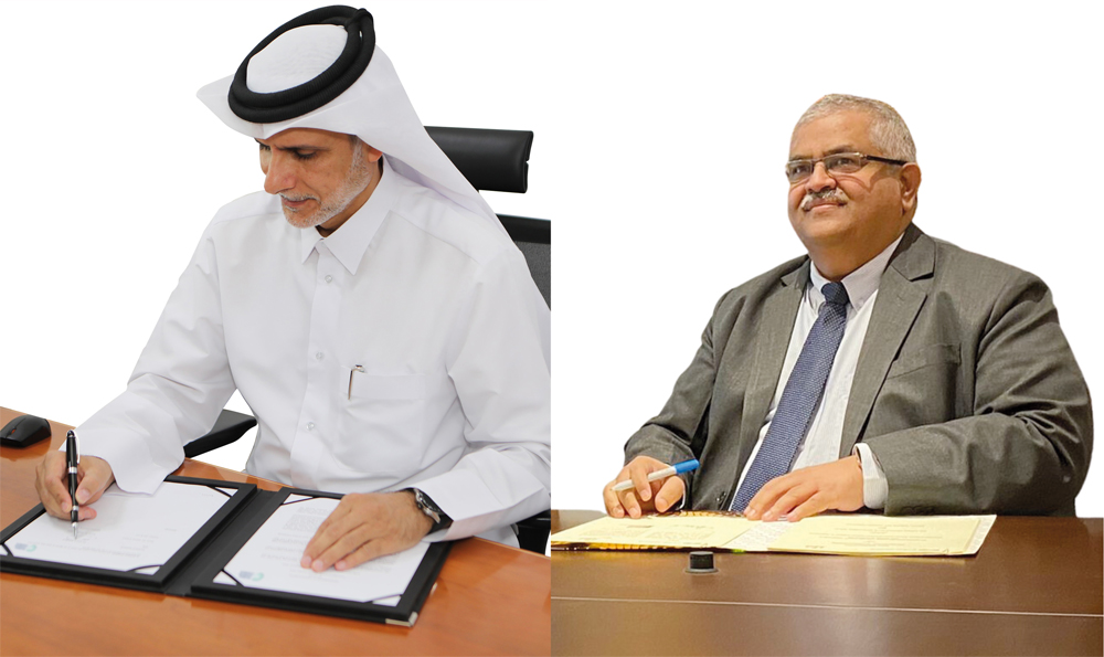 From left: Dr. Yousef Alhorr, and Satya S Tripathi