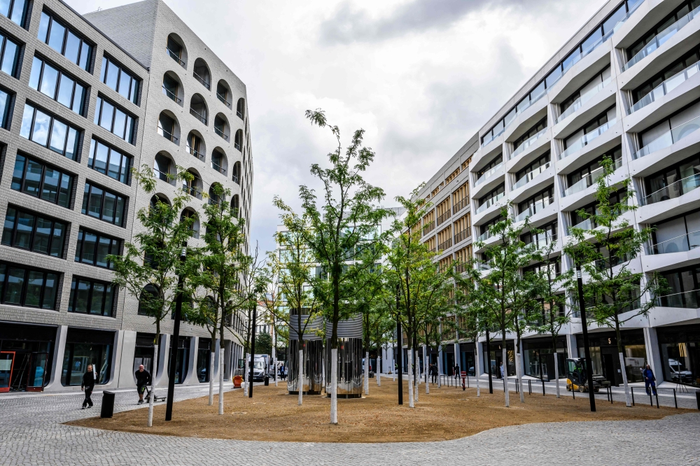 View of the newly built 