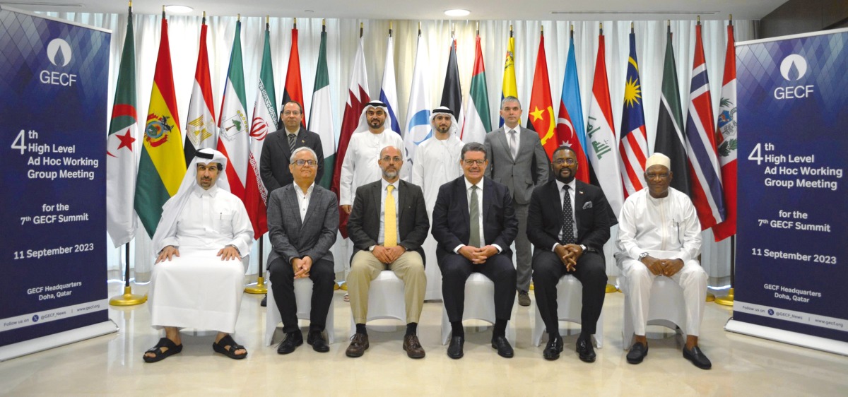 Eng. Mohamed Hamel, Secretary General of the GECF along with other officials during 4th High-Level Ad-Hoc Working Group (HLAHWG) meeting.