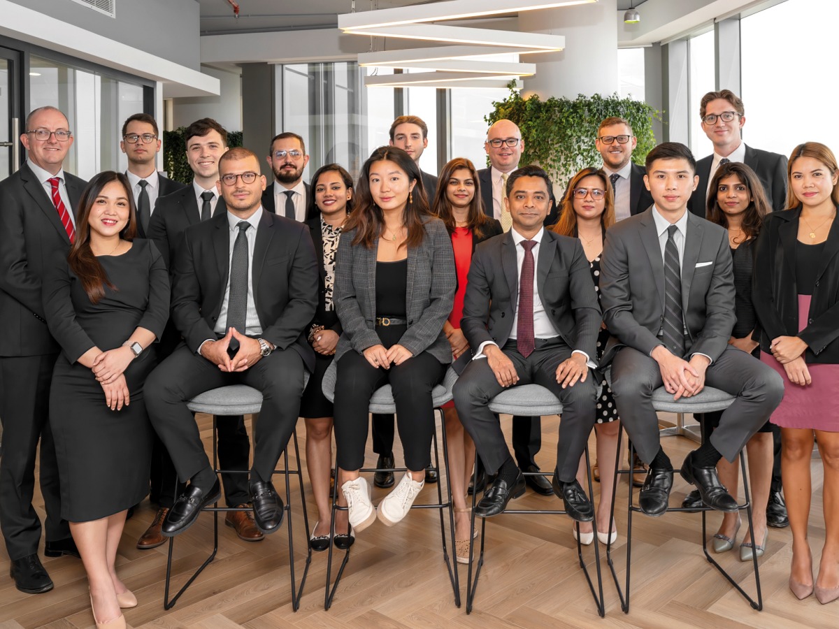 Knight Frank Middle East officials during the recent announcing of the addition of two accomplished industry professionals to its Valuation & Advisory department.
