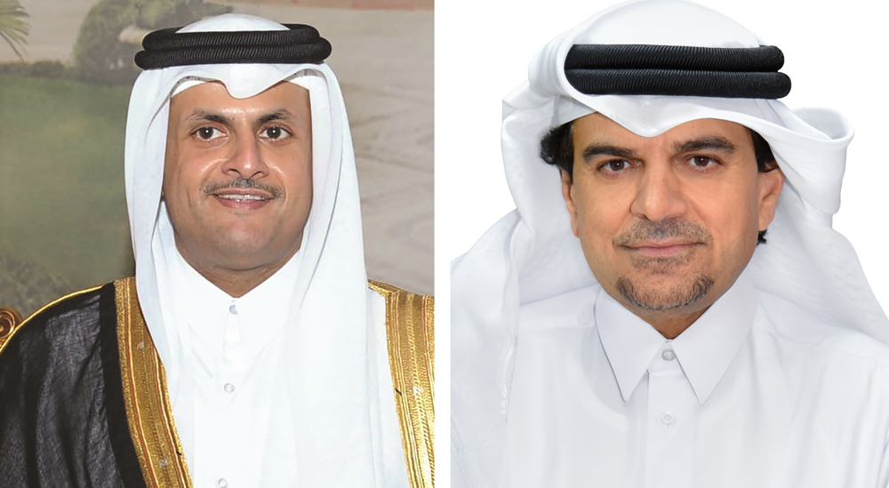 From left: Chairman of QIIB’s Board of Directors, Sheikh Abdullah bin Thani bin Abdullah Al Thani and QIIB Chief Executive Officer, Dr. Abdulbasit Ahmad Al Shaibei