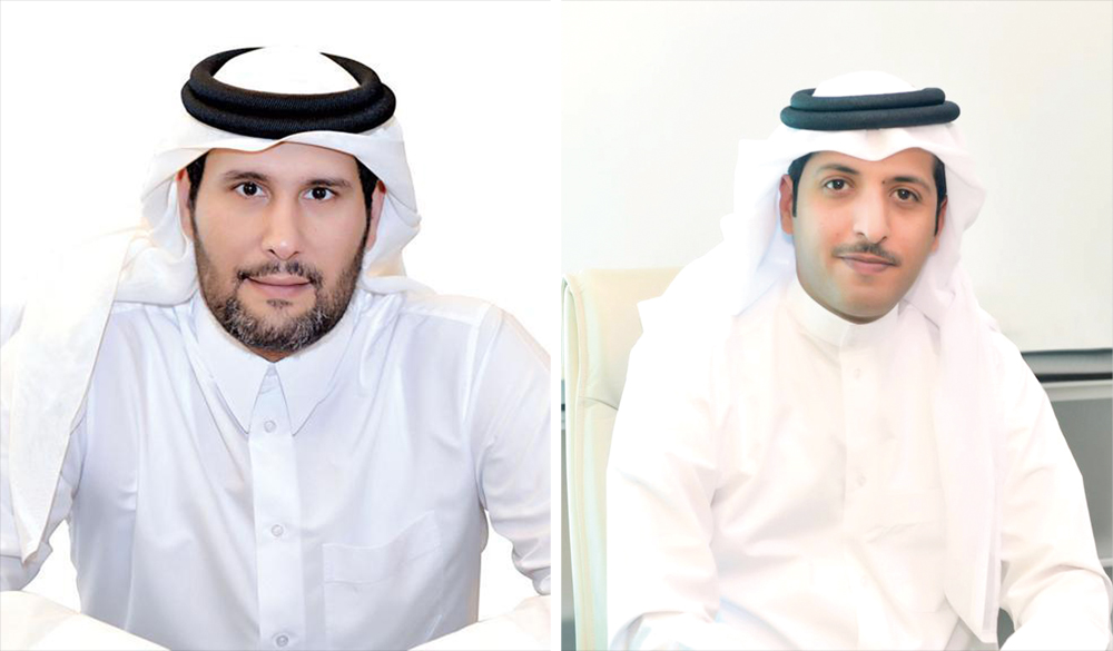 Chairman  of Board of Director, Beema, Sheikh Jassim bin Hamad bin Jassim J Al Thani (left) and Beema CEO, Nasser Al Misnad