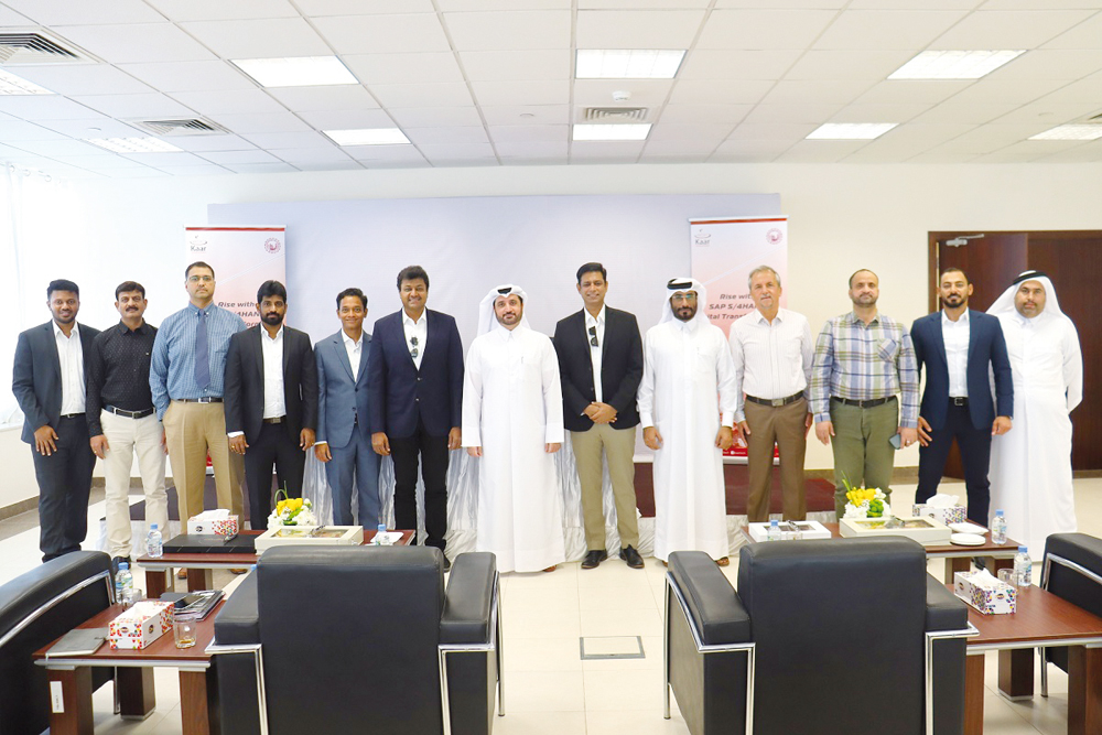 QNCC and KaarTech officials during their recent meet.