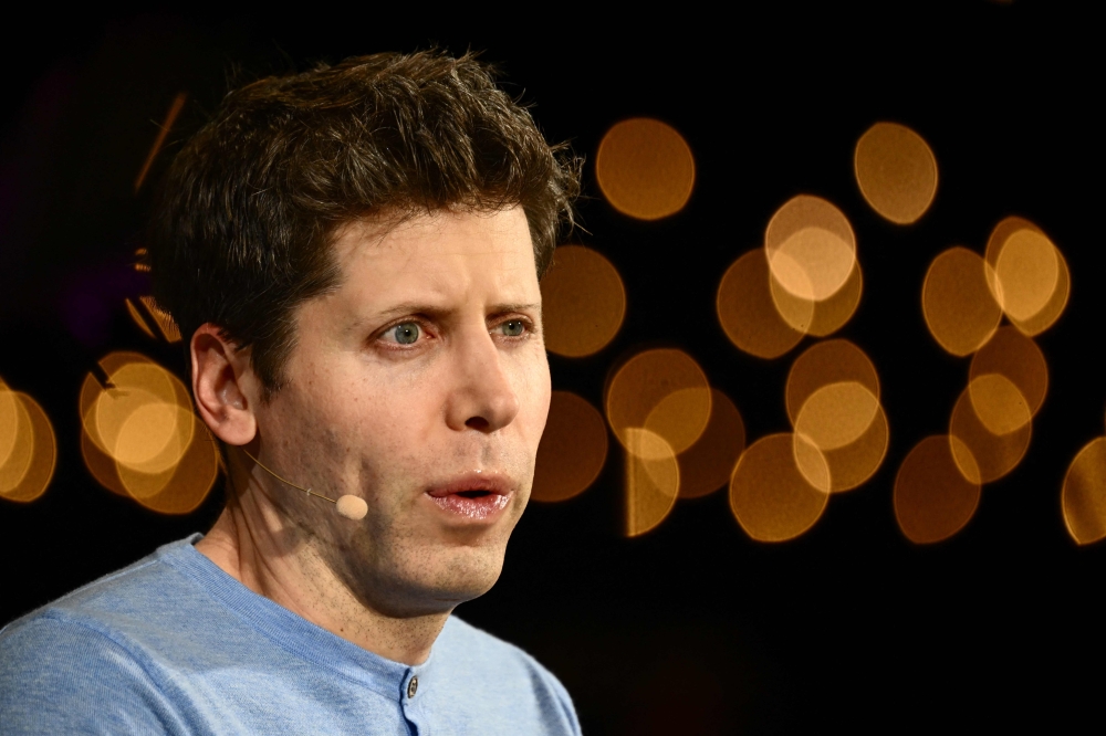 (Files) Sam Altman, CEO of OpenAI, speaks during The Wall Street Journal's WSJ Tech Live Conference in Laguna Beach, California on October 17, 2023. (Photo by Patrick T. Fallon / AFP)