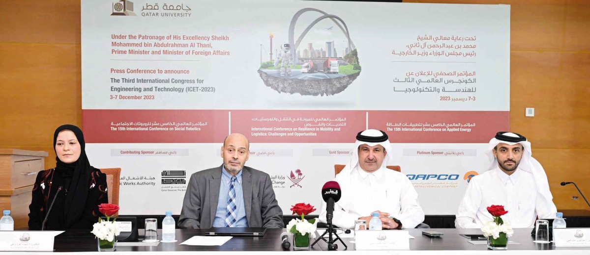 Officials during the press conference.