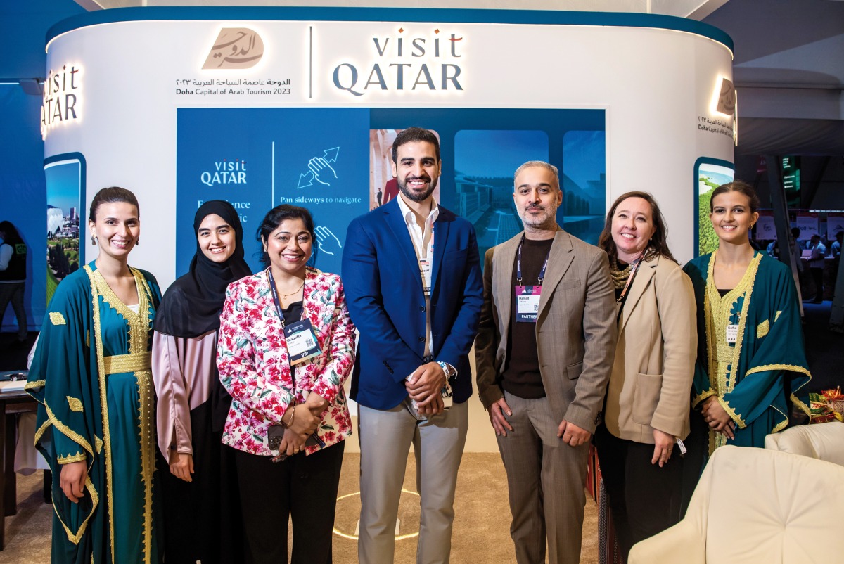 Qatar Tourism officials during the Web Summit in Portugal