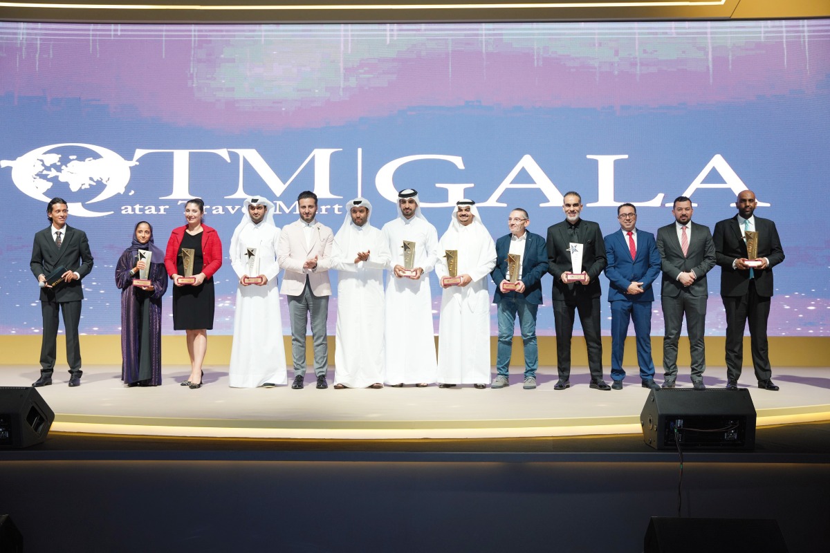 Winners during the awards ceremony at the gala dinner.