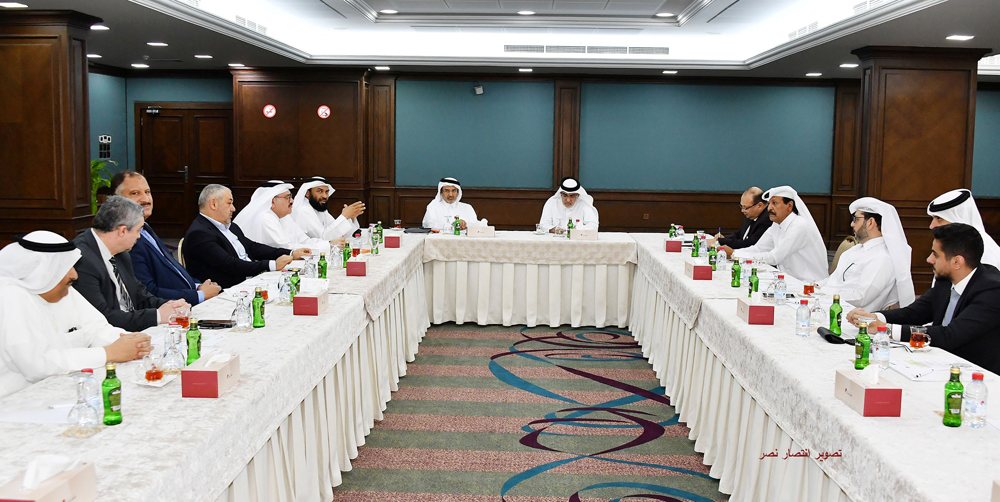 QC board member and Committee Chairman Mahdi Al Ahbabi with other members during the meeting.
