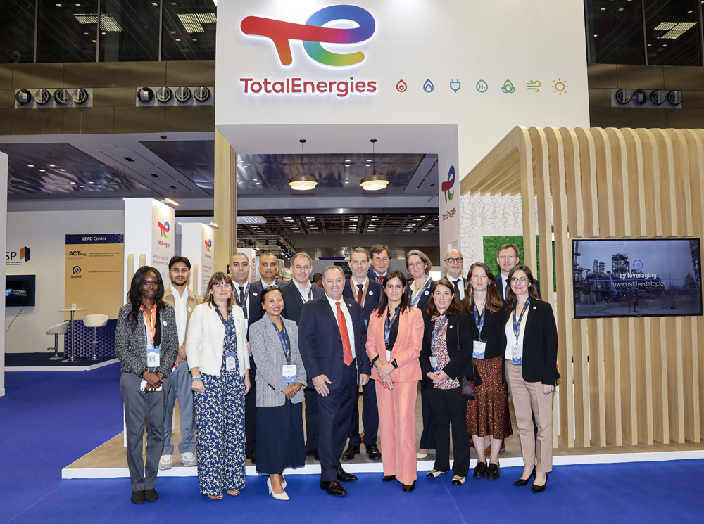 TotalEnergies officials during the 17th annual GPCA Forum at the Qatar National Convention Centre.