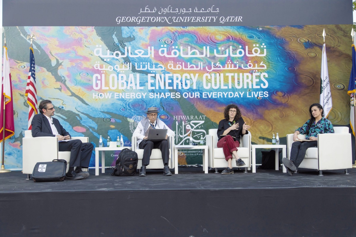 Speakers during Georgetown Qatar’s Global Energy Cultures Forum.