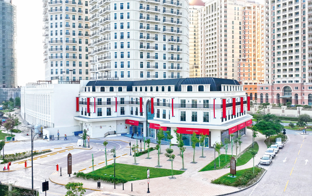 A file photo of the Floresta Galleria residential area at The Pearl Island.