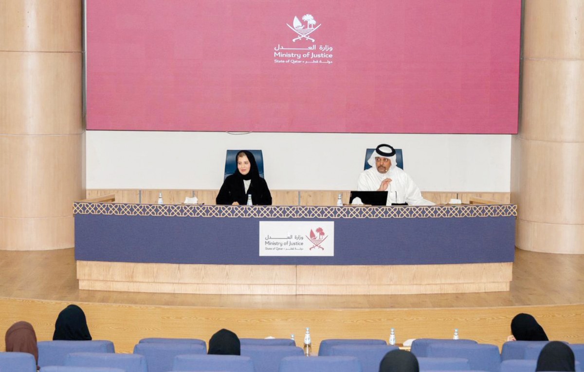 Ministry of Justice officials during the introductory meeting.  