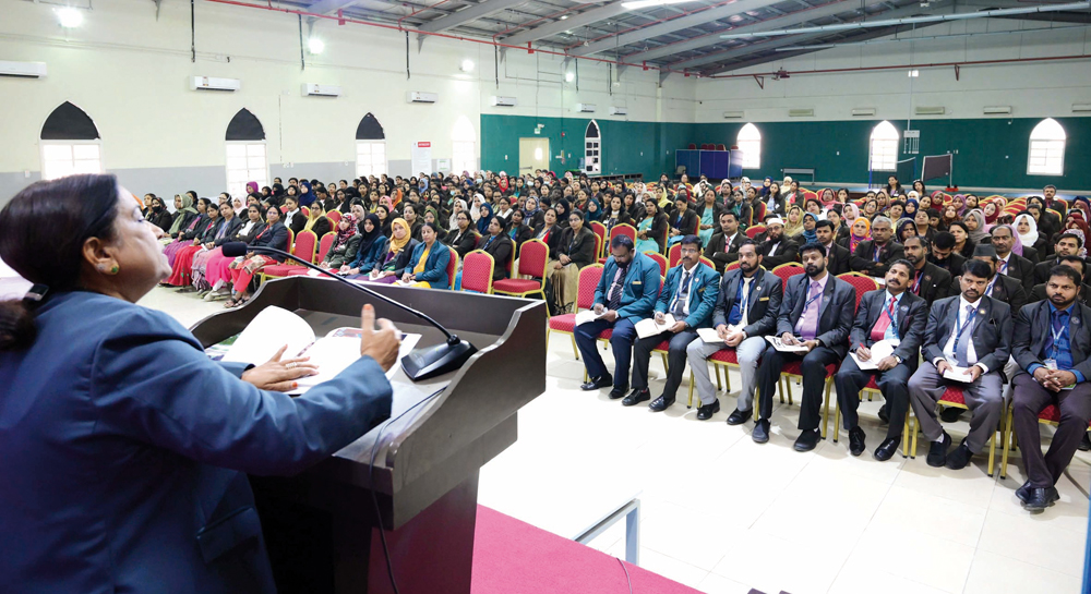 MES Indian School teachers attending an empowerment programme.