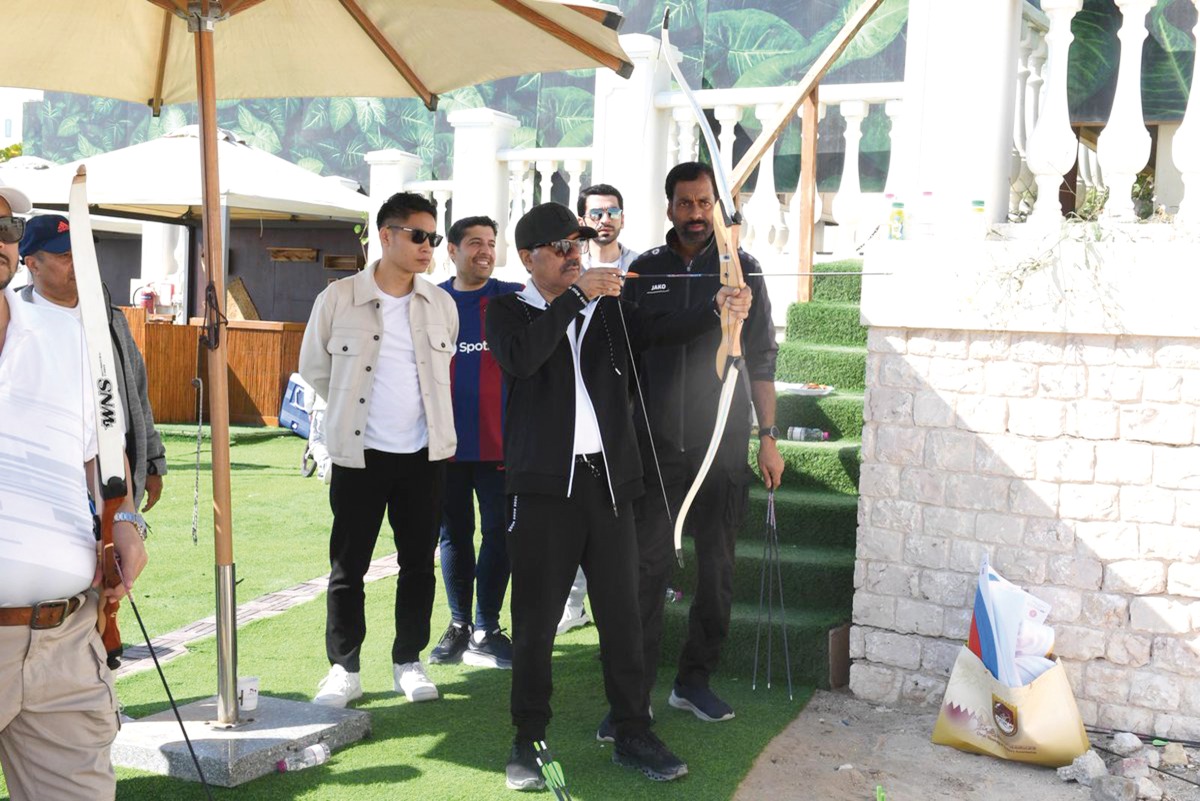 MoFA Secretary-General H E Dr. Ahmed bin Hassan Al Hammadi during the National Sport Day activities. 
