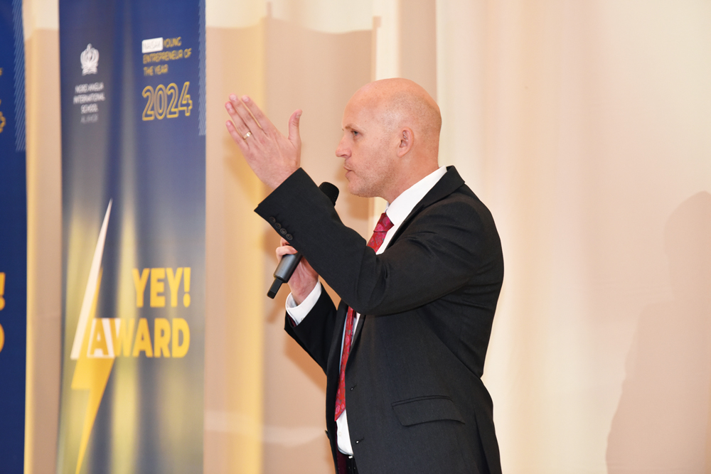 Nord Anglia International School Al Khor announcing Young Entrepreneur of the Year (YEY!) Award 2024