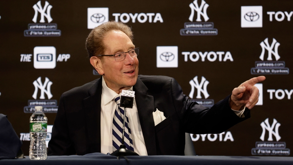 Long time New York Yankees radio broadcaster John Sterling speaks to the media prior to a game against the Tampa Bay Rays at Yankee Stadium on April 20, 2024 in New York City. (Photo by Jim McIsaac / GETTY IMAGES NORTH AMERICA / Getty Images via AFP)
