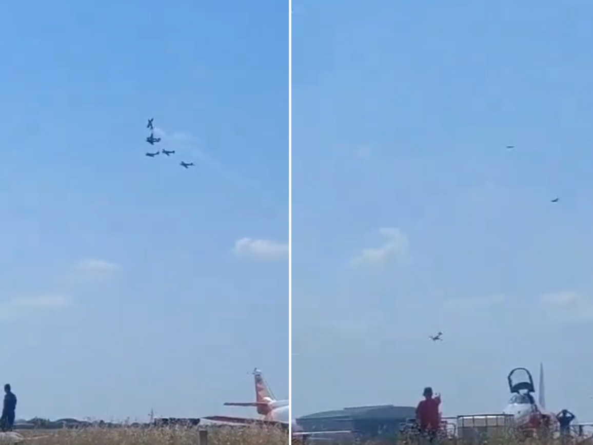 Screen grab of a video shared on social media 