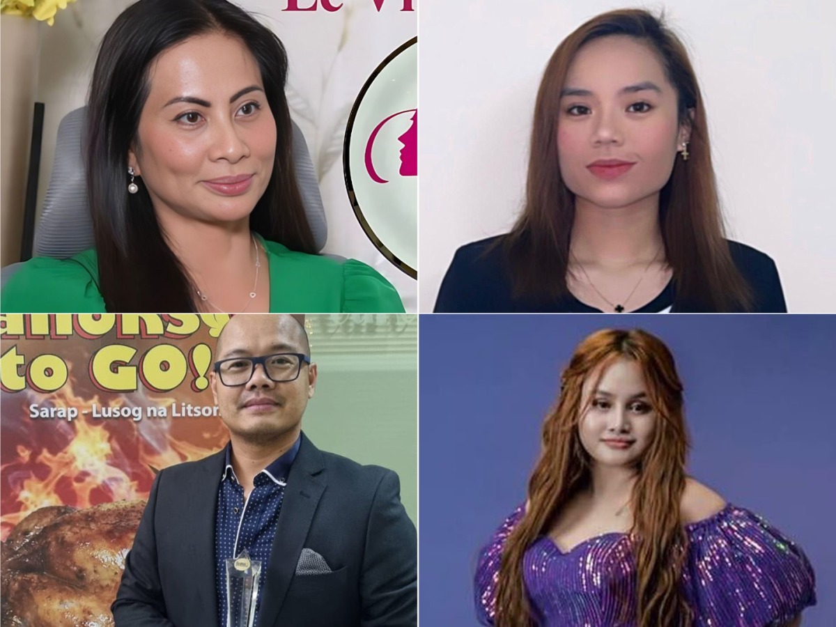 Clockwise from top left: Melanie Del Rosario, Carla Leanne Abdon, Mirasol Ortega and Sky Gonzales