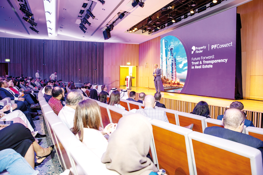 People listening to a presentation at the second annual Property Finder Connect event, held recently.