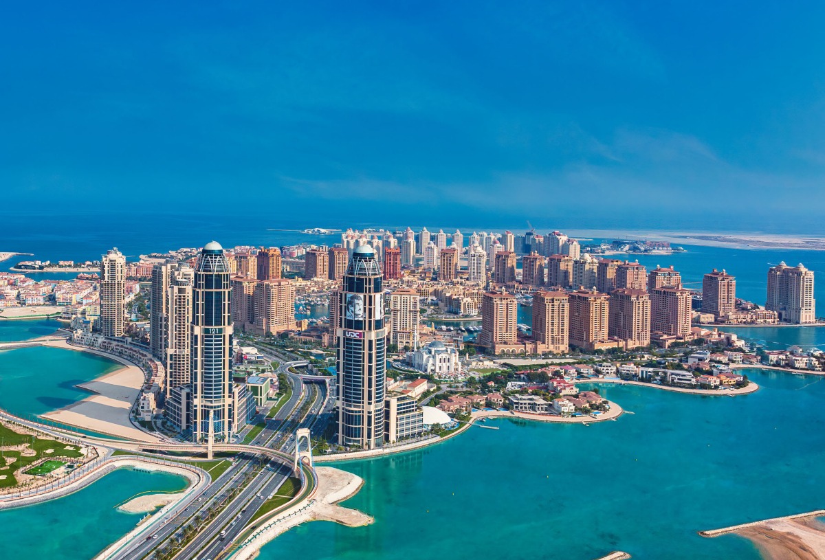 A file photo of residential towers at The Pearl.